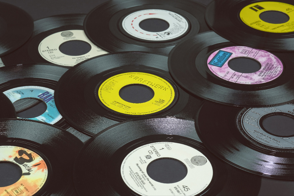 collection de disques vinyles